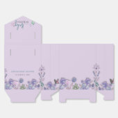 Baby in bloei Paarse bloemen Baby shower partij Bedankdoosjes (Ongevouwen)