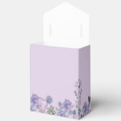 Baby in bloei Paarse bloemen Baby shower partij Bedankdoosjes (Open)