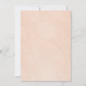 Baby in bloei pampas boho baby shower Uitnodiging (Achterkant)