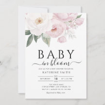 baby in bloei roze bloemig baby shower