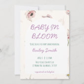 Baby in bloei shower uitnodiging (Voorkant)