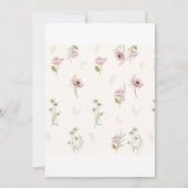 Baby in bloei shower uitnodiging (Achterkant)