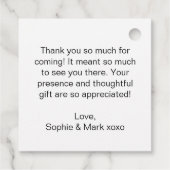 Baby in bloei tuin vlinders Baby shower Bedankjes Labels (Achterkant)