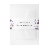 Baby in bloei wilde bloem baby shower briefpapier uitnodigingen wikkel (Voorkant Voorbeeld)