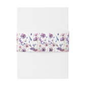 Baby in bloei wilde bloem baby shower briefpapier uitnodigingen wikkel (Achterkant Voorbeeld)