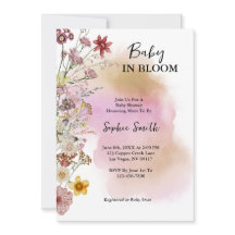 Baby In bloei Wilde bloem Watercolor