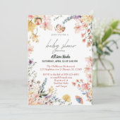 Baby in bloei wilde bloemen kaart (Staand voorkant)