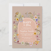 Baby in bloei Wildflower Blush Pink Kaart (Voorkant)