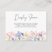 Baby in bloei Wildflower - display douche Informatiekaartje (Voorkant)