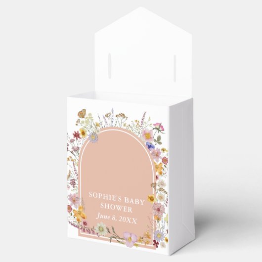 Baby In bloei Wildflower Mauve Pink Bedankdoosjes (Geopend)