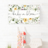 Baby in bloem met backdrop banner (Insitu)