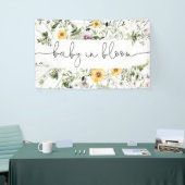 Baby in bloem met backdrop banner (Beurs)