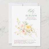 Baby in bloesem bloemenelegant Baby shower Kaart (Voorkant)