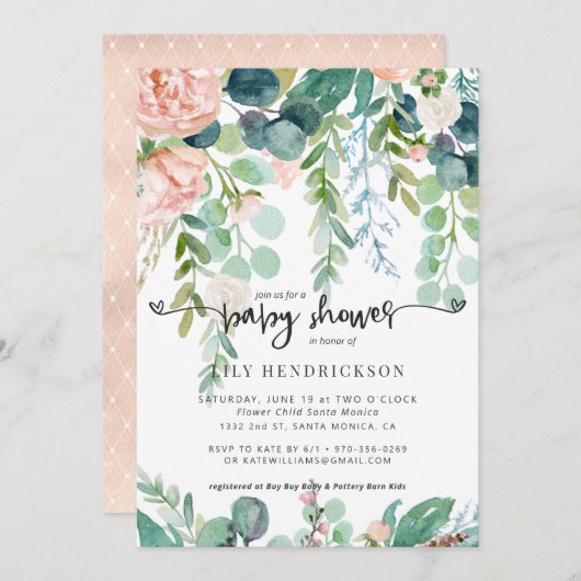 Baby in Bloom | Aanbesteding Floral Baby shower (Voorkant / Achterkant)