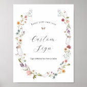 Baby in Bloom Aangepast tekstteken Poster (Voorkant)