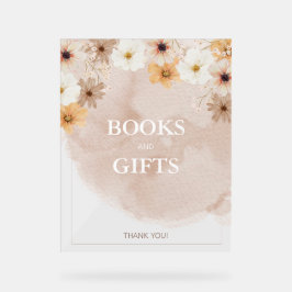 Baby in Bloom Acryl Gift Sign Bord