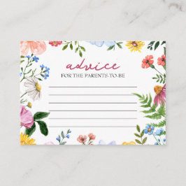 Baby in Bloom | Advies voor Ouders Baby shower Informatiekaartje