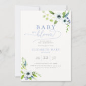 Baby in Bloom Anemones Floral Boy Baby shower Kaart (Voorkant)