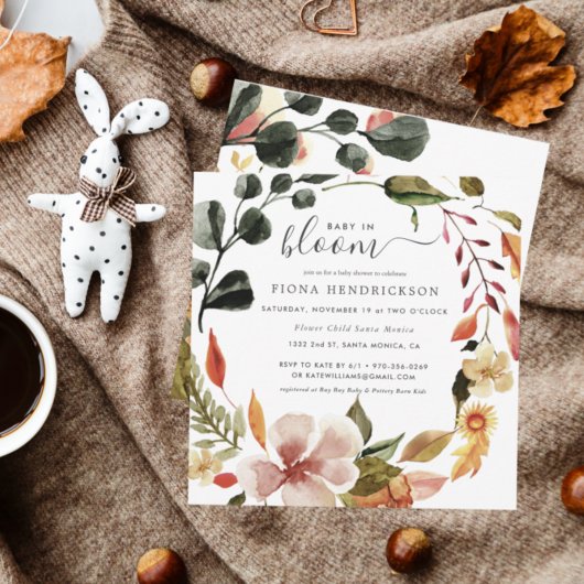 Baby in Bloom | Autumn Florals Baby shower