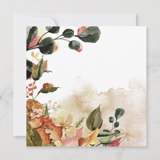 Baby in Bloom | Autumn Florals Baby shower (Achterkant)