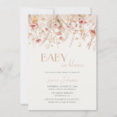 Baby in Bloom Autumn Poppies Baby shower Kaart (Voorkant)