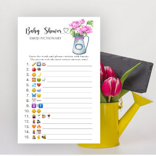 baby in bloom - baby emoji pictionary spel