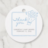 Baby In Bloom Baby Shower Bedankjes Labels (Voorkant)