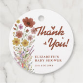 Baby in Bloom Baby Shower Bedankjes Labels (Voorkant)
