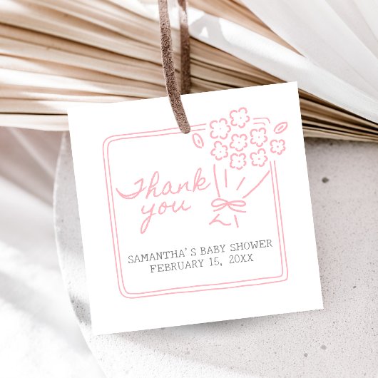 Baby In Bloom Baby Shower Bedankjes Labels