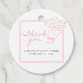 Baby In Bloom Baby Shower Bedankjes Labels (Voorkant)