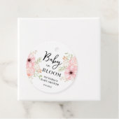 Baby in Bloom Baby shower Bedankjes Labels (In situ)