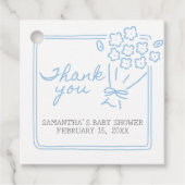 Baby In Bloom Baby Shower Bedankjes Labels (Voorkant)