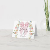 Baby in Bloom Baby Shower Bedankkaart (Voorkant)