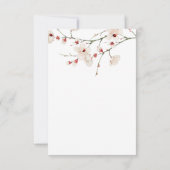 Baby in Bloom Baby shower Bedankkaart (Achterkant)