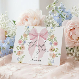 Baby in Bloom Baby Shower Bedankkaart