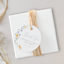 Baby in Bloom Baby shower Bedankt Bedankjes Labels