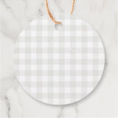 Baby in Bloom Baby shower Bedankt Bedankjes Labels (Achterkant)