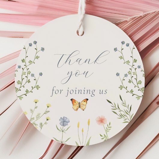 Baby in Bloom Baby shower Bedankt Labels