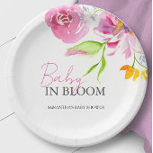 Baby in Bloom Baby shower Beschikbaar Papieren Bordje
