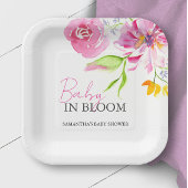 Baby in Bloom Baby shower Beschikbaar Papieren Bordje