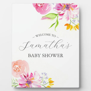 Baby in Bloom Baby shower Bloemen Decor Fotoplaat
