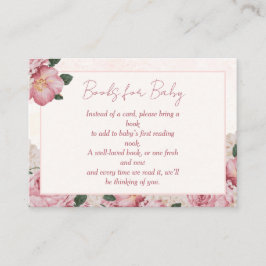 Baby in Bloom Baby shower Boek Aanvraag Verwoordin Informatiekaartje