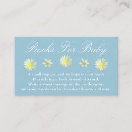 Baby in Bloom Baby shower Boeken voor Baby Informatiekaartje
