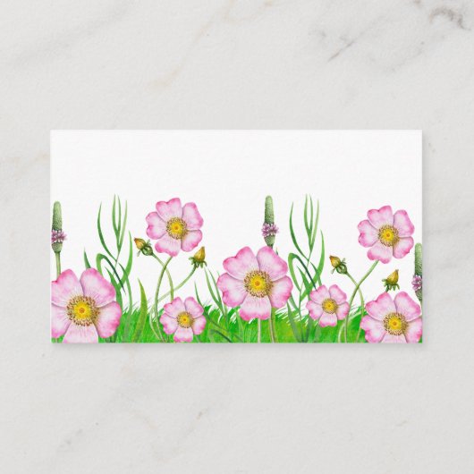 Baby in bloom baby shower boeken voor de baby informatiekaartje (Achterkant)