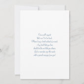 Baby in Bloom Baby shower Boy Kaart (Achterkant)