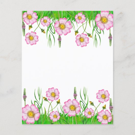 Baby in bloom baby shower bucket list (Achterkant)