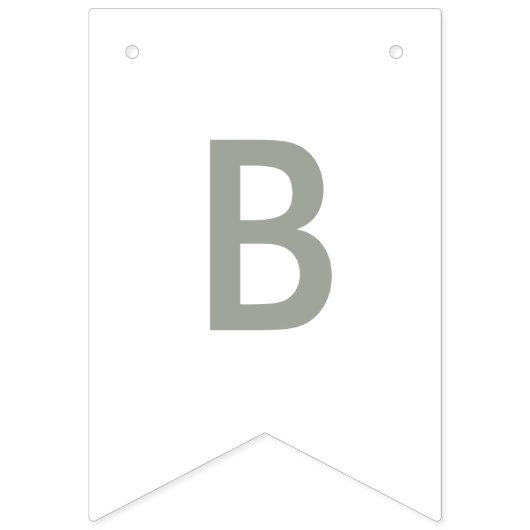 Baby in Bloom Baby shower Bunting Banner (Tweede vlag)