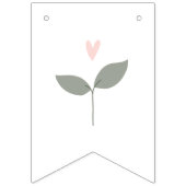 Baby in Bloom Baby shower Bunting Banner (Eerste vlag)