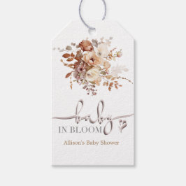 Baby in Bloom Baby shower Cadeaulabel