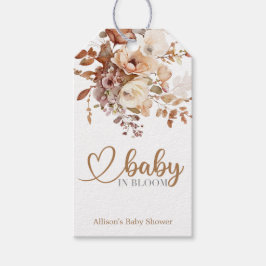 Baby in Bloom Baby shower Cadeaulabel